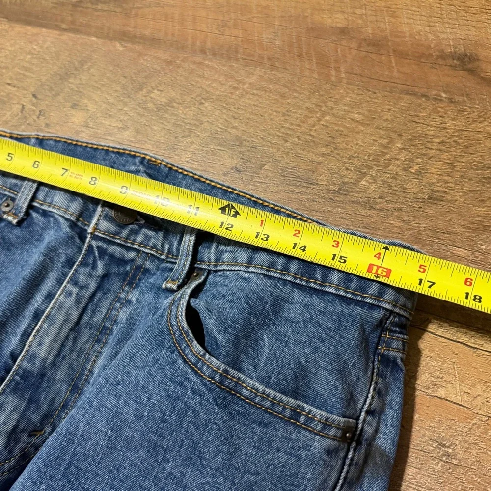 Levis 505 Regular Fit Straight Leg Mens‎ Blue Denim Jeans W34 L32 Medium Wash